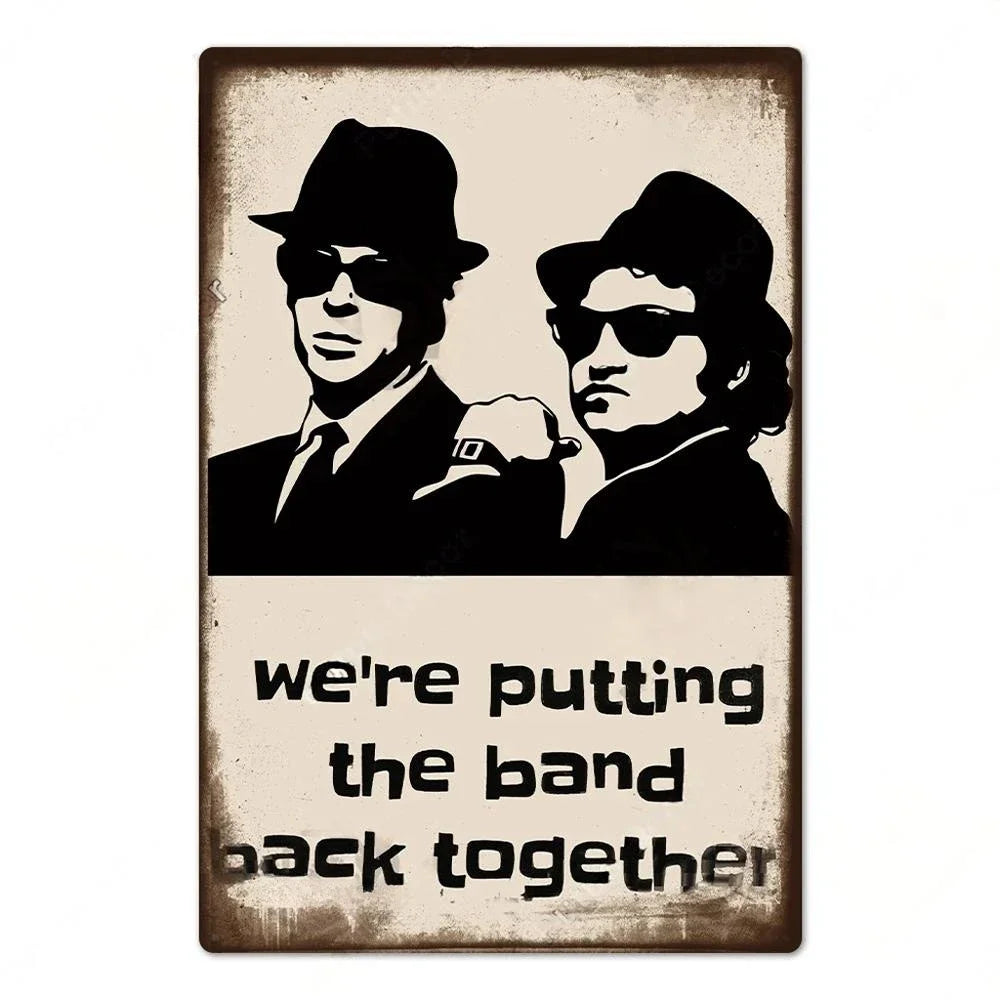 壁掛けメタルサイン・洋画シリーズ - The Blues Brothers