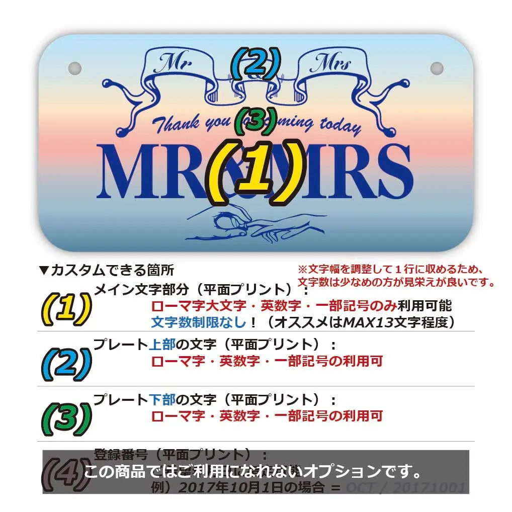 【小・自転車用】サンライズ/オリジナルアメリカナンバープレート PL8HERO