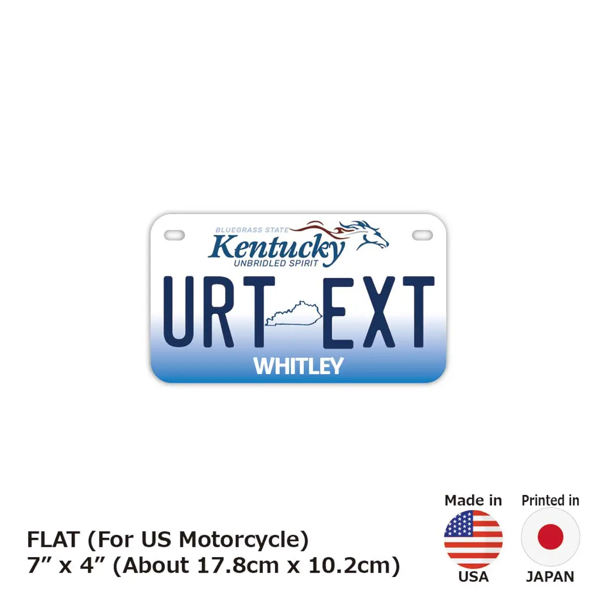 【中・USバイク用】ケンタッキー2005/オリジナルアメリカナンバープレート PL8HERO