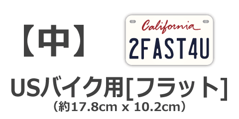 【中】USバイク用サイズ(フラット) | PL8HERO