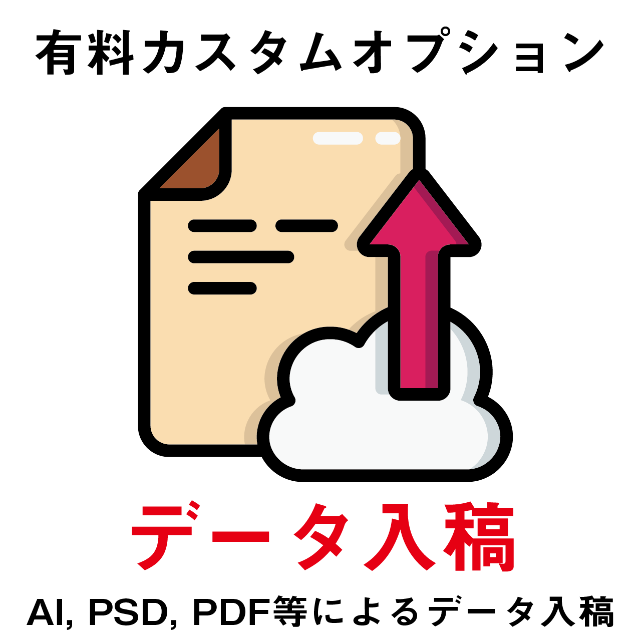 【有料カスタムオプション】データ入稿 | PL8HERO