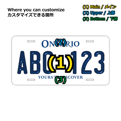Nameplate [Large, for US cars] California 2011 Dealer/Original American embossed license plate, stylish nameplate sign