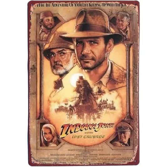 壁掛けメタルサイン・洋画シリーズ - Indiana Jones