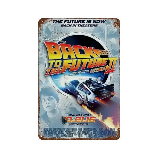 壁掛けメタルサイン・洋画シリーズ - Back to the Future 2