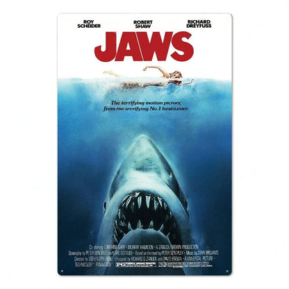 壁掛けメタルサイン・洋画シリーズ - Jaws