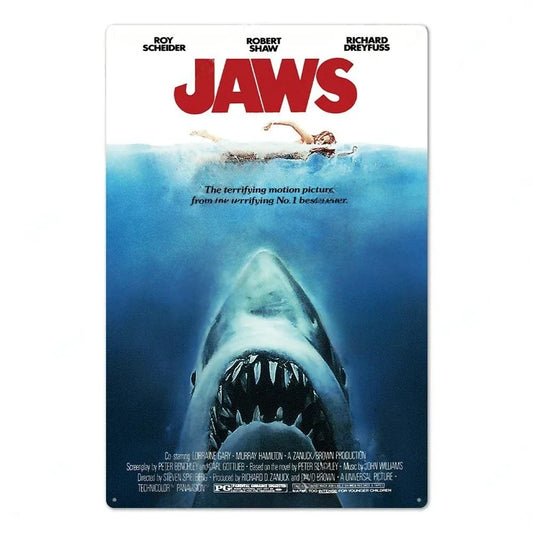 壁掛けメタルサイン・洋画シリーズ - Jaws