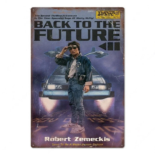 壁掛けメタルサイン・洋画シリーズ - Back to the Future 2