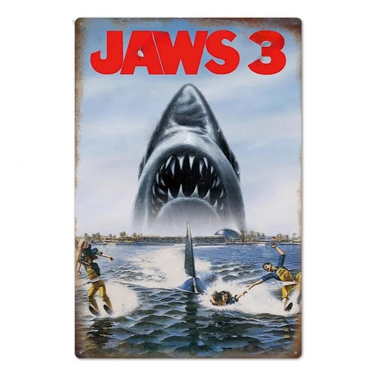 壁掛けメタルサイン・洋画シリーズ - Jaws 3