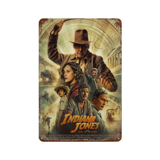壁掛けメタルサイン・洋画シリーズ - Indiana Jones