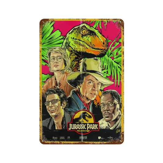 壁掛けメタルサイン・洋画シリーズ - Jurassic Park