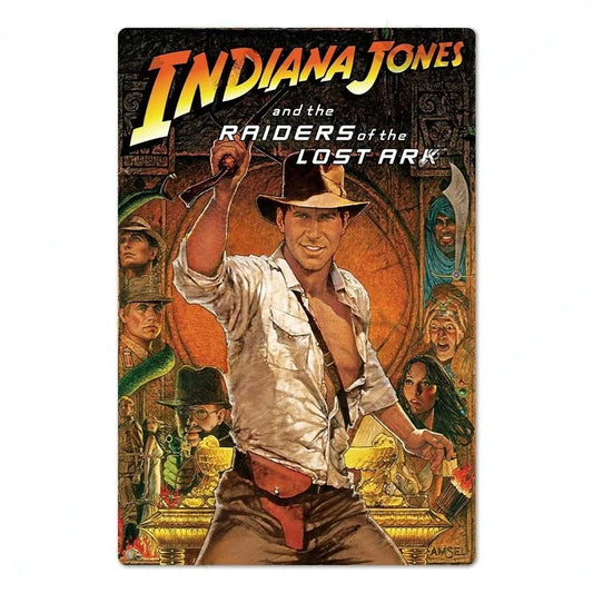 壁掛けメタルサイン・洋画シリーズ - Indiana Jones