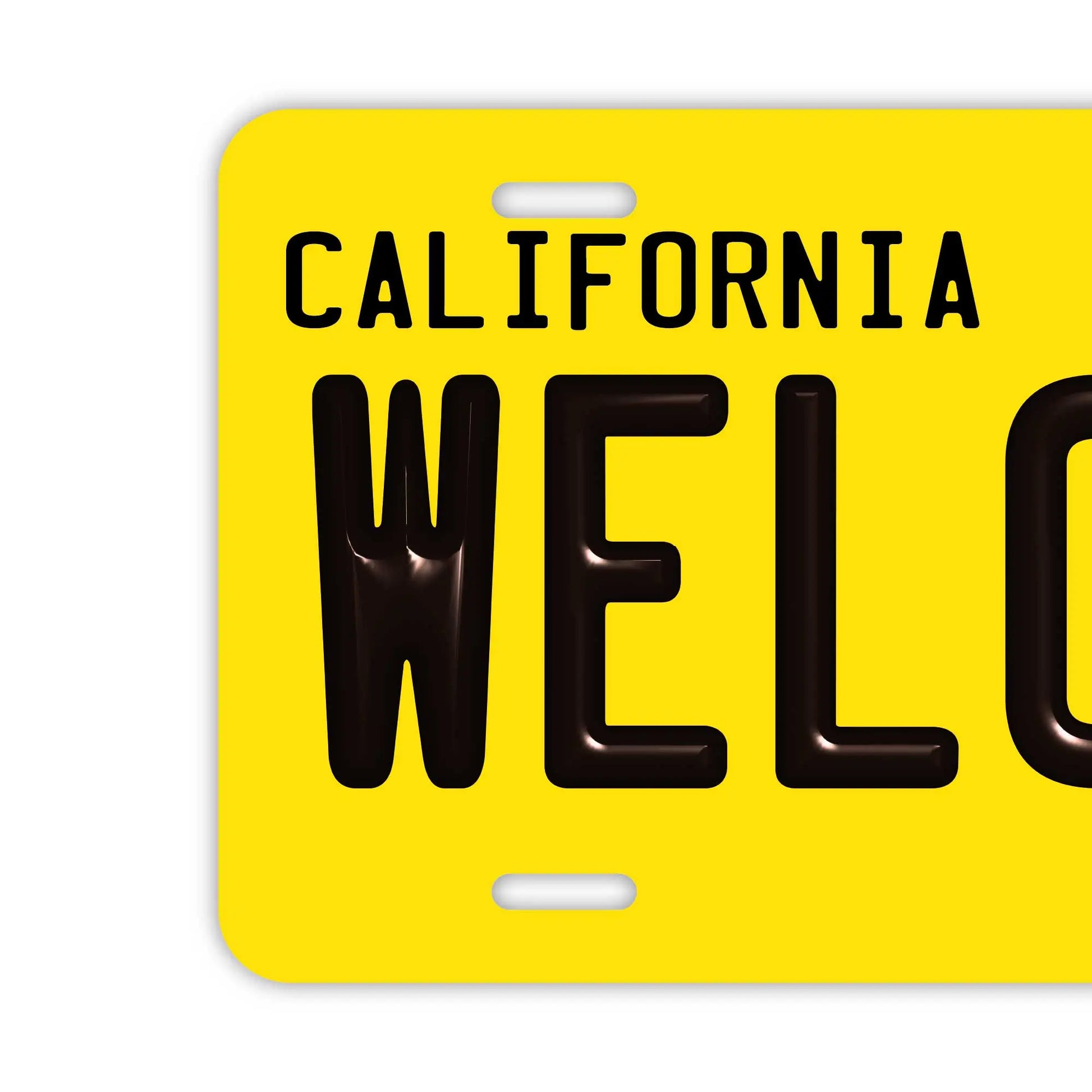 【ウェルカムボード看板】カリフォルニア州1950年代・アメリカライセンスプレート型サイン・既製品 PL8HERO