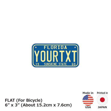 [For small bicycles] Florida 1960's / Original American license plate