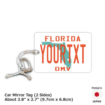 [Mirror Tag] Florida 1980's / Original American License Plate Type Air Freshener