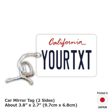 [Mirror Tag] California 2000's / Original American License Plate Type Air Freshener