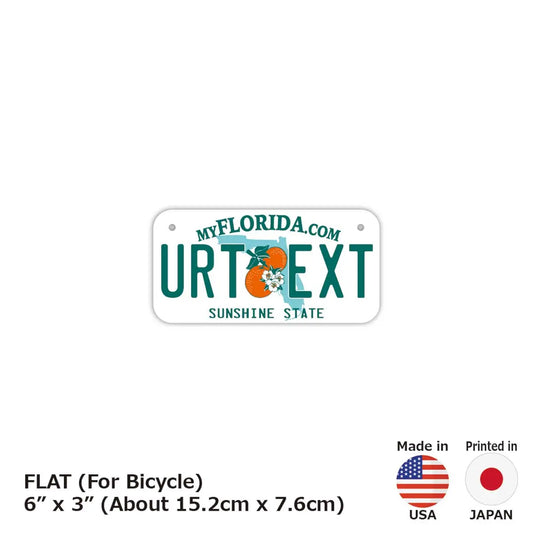 【小・自転車用】フロリダ2000's/オリジナルアメリカナンバープレート PL8HERO
