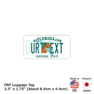 [Luggage tag] Florida 2000's / Original American license plate type / fashionable / loss prevention tag