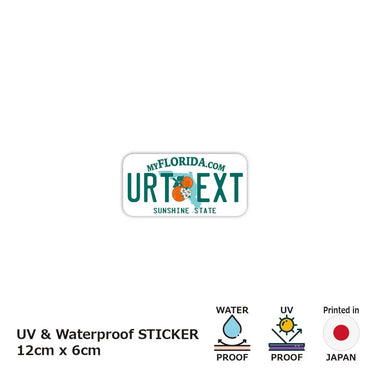 [Sticker] Florida 2000's / Original American license plate type / water resistant / weather resistant / outdoor OK
