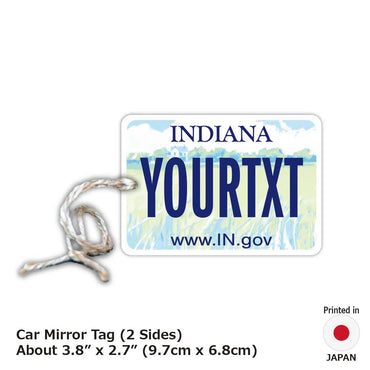 [Mirror Tag] Indiana 2003 / Original American License Plate Type Air Freshener