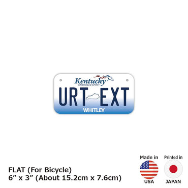 ネームプレート 【小・自転車用】ケンタッキー2005/オリジナルアメリカナンバープレート