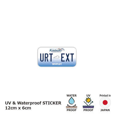 [Sticker] Kentucky 2005 / Original American license plate type / water resistant / weather resistant / outdoor OK