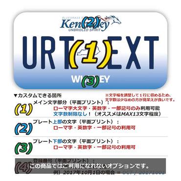 [Sticker] Kentucky 2005 / Original American license plate type / water resistant / weather resistant / outdoor OK