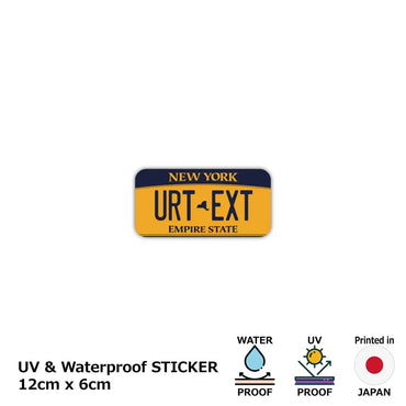 [Sticker] New York 2010 / Original American license plate type / water resistant / weather resistant / outdoor OK