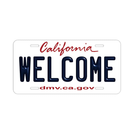【ウェルカムボード看板】カリフォルニア州2010年代・アメリカライセンスプレート型サイン PL8HERO