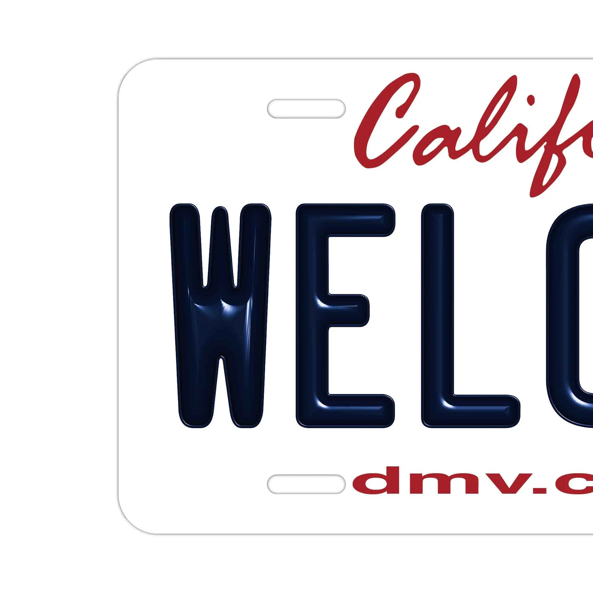 【ウェルカムボード看板】カリフォルニア州2010年代・アメリカライセンスプレート型サイン PL8HERO
