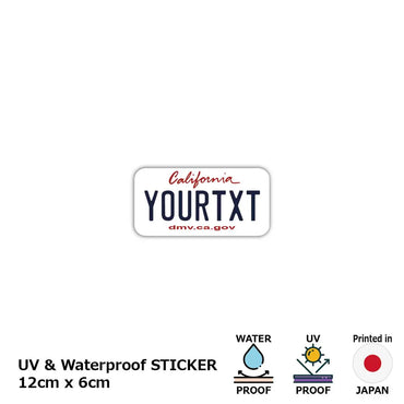 [Sticker] California 2011 / Original American license plate type / water resistant / weather resistant / outdoor OK