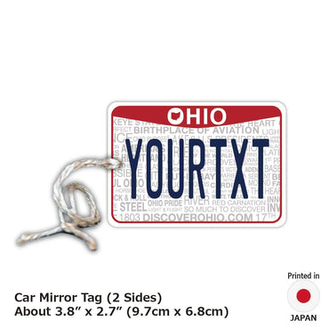 [Mirror Tag] Ohio 2013 / Original American License Plate Type Air Freshener