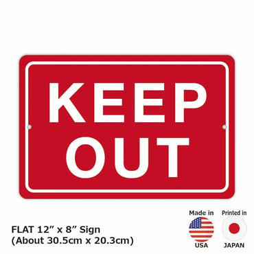 [Rectangular signboard] No entry / Original signboard made in the United States (approx. 20x30cm)