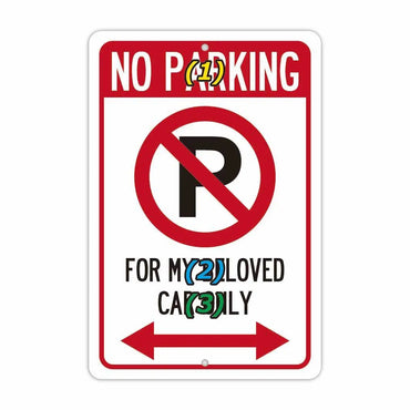 [Rectangular signboard] No parking except for your car / Original signboard made in the United States (approx. 20x30cm)