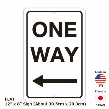 [Rectangular signboard] One-way street / Original signboard made in the United States (approx. 20x30cm)