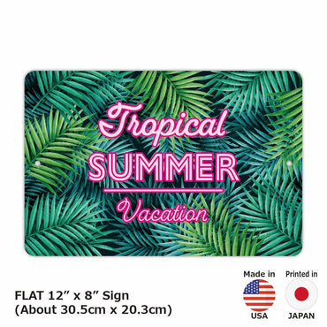 [Rectangular signboard] Tropical / American original signboard (approx. 20x30cm)