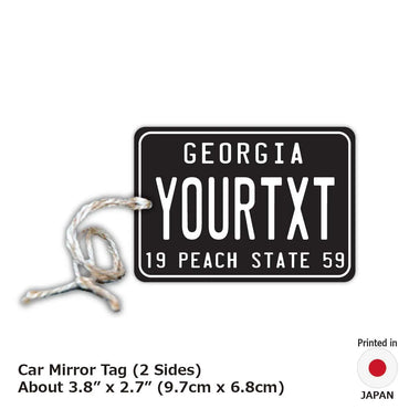 [Mirror Tag] Georgia 59 / Original American License Plate Type Air Freshener