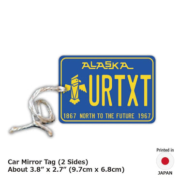 [Mirror tag] Alaska 67/Original American license plate type air freshener