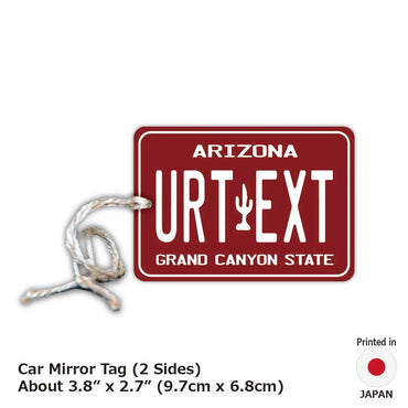 [Mirror Tag] Arizona 80s / Original American License Plate Type Air Freshener