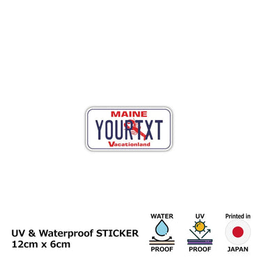 [Sticker] Main / Original American license plate type / water resistant / weather resistant / outdoor OK