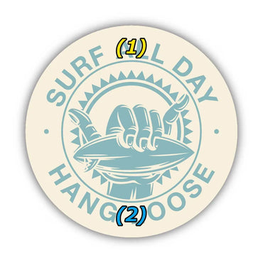 [Sticker] Round sticker, Hanglue / Original characters, Water resistant, Weather resistant, Outdoor OK