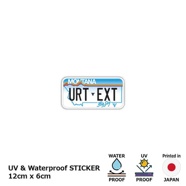 [Sticker] Montana / Original American license plate type / water resistant / weather resistant / outdoor OK