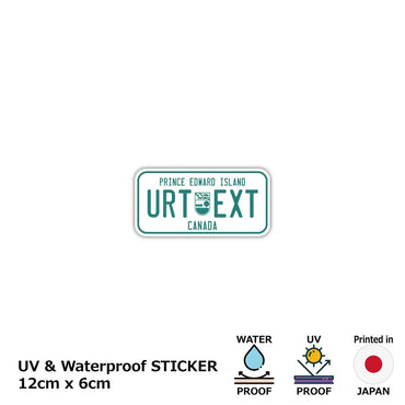 [Sticker] Prince Edward Island / Original Canada License Plate Type / Water Resistant / Weatherproof / Outdoor OK