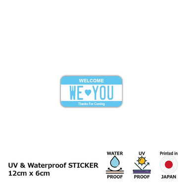 [Sticker] Color / Blue / Original American license plate type / Water resistant / Weather resistant / Outdoor OK