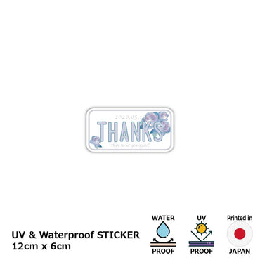 [Sticker] Mother's Day / Rose / Original American license plate type / Water resistant / Weather resistant / Outdoor OK