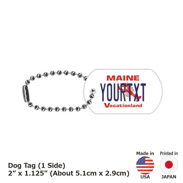 [Dog Tag] Main / Original American License Plate Type Keychain