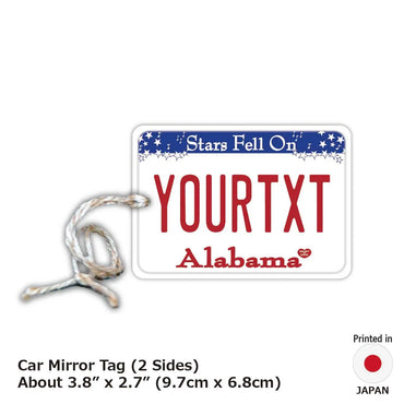 [Mirror Tag] Alabama / Original American License Plate Type Air Freshener