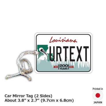 [Mirror Tag] Louisiana / Original American License Plate Type Air Freshener