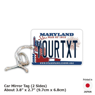 [Mirror Tag] Maryland / Original American License Plate Type Air Freshener