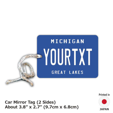 [Mirror Tag] Michigan / Original American License Plate Type Air Freshener