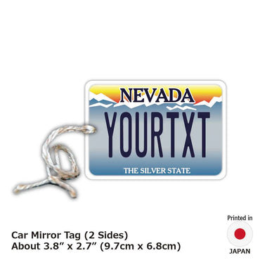 [Mirror Tag] Nevada / Original American License Plate Type Air Freshener